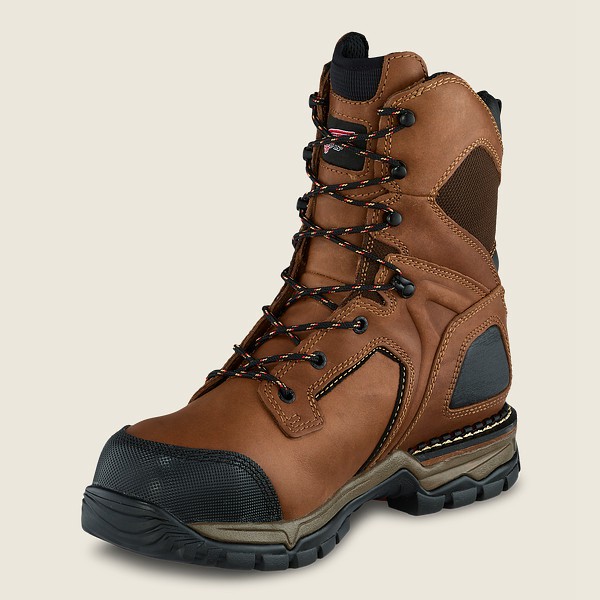 Botas de Seguridad Red Wing Hombre Marrom/Negros - Flexforce® - 8-Inch Waterproof Toe - 230-QNVDIU